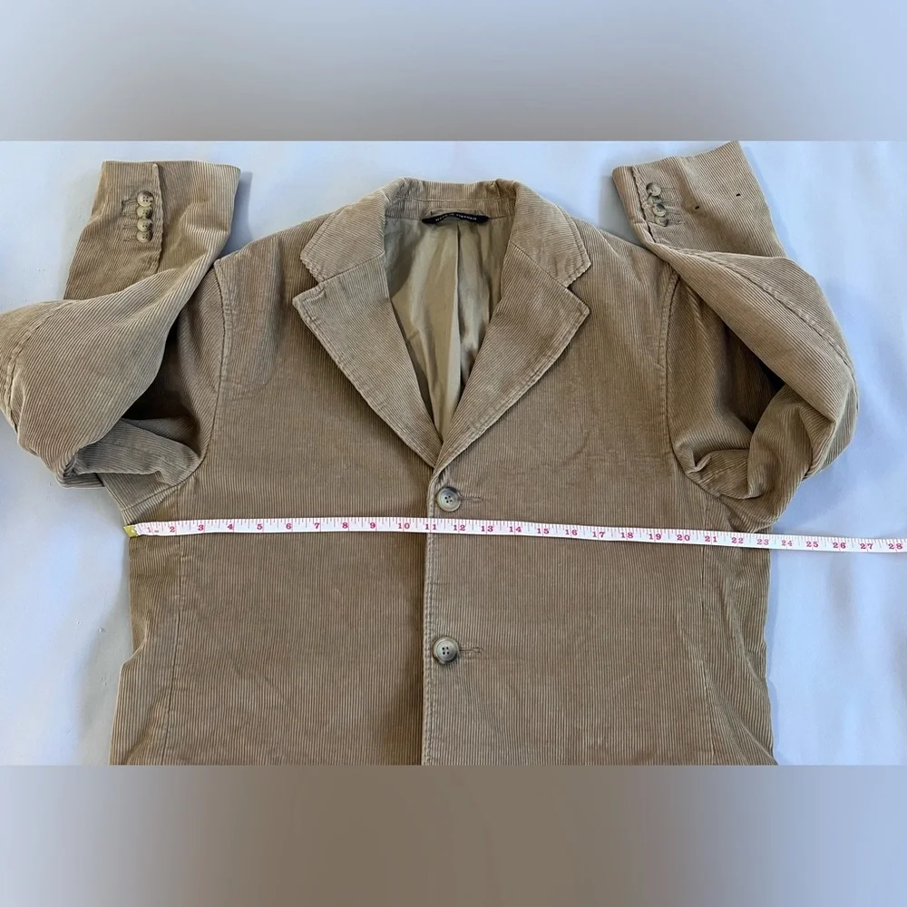 Vintage Banana Republic Mens Tan Brown Corduroy‎ 3 Button Sport Blazer Jacket 44